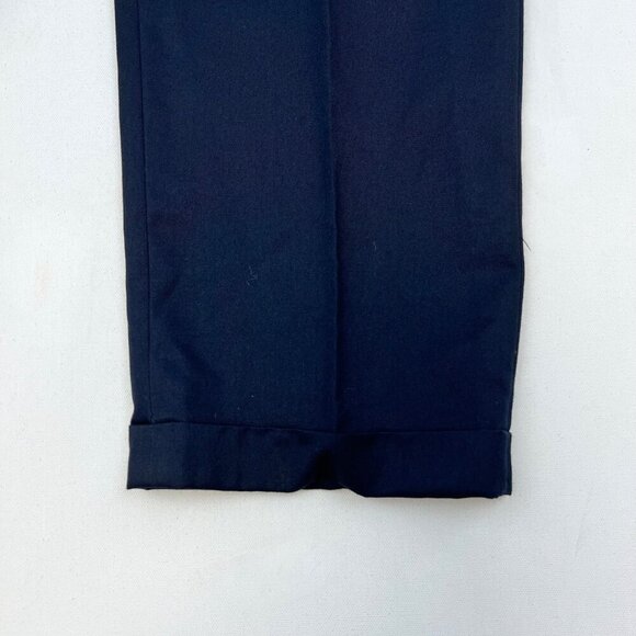 MASSINI Men’s Pleated Front Dress Pants Cuffed Navy Size 36x32 - Picture 5 of 8